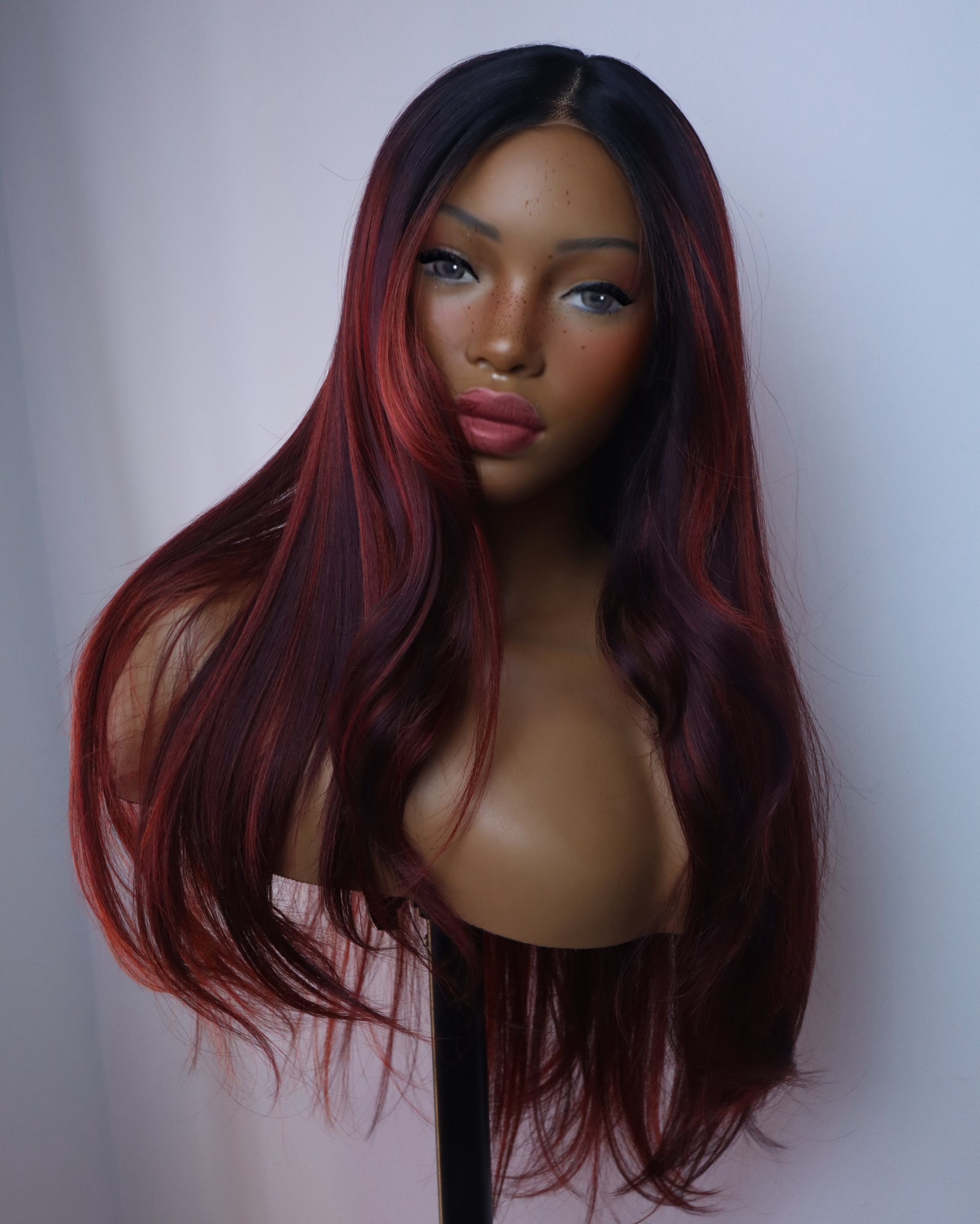 Raven T-part mixed burgundy