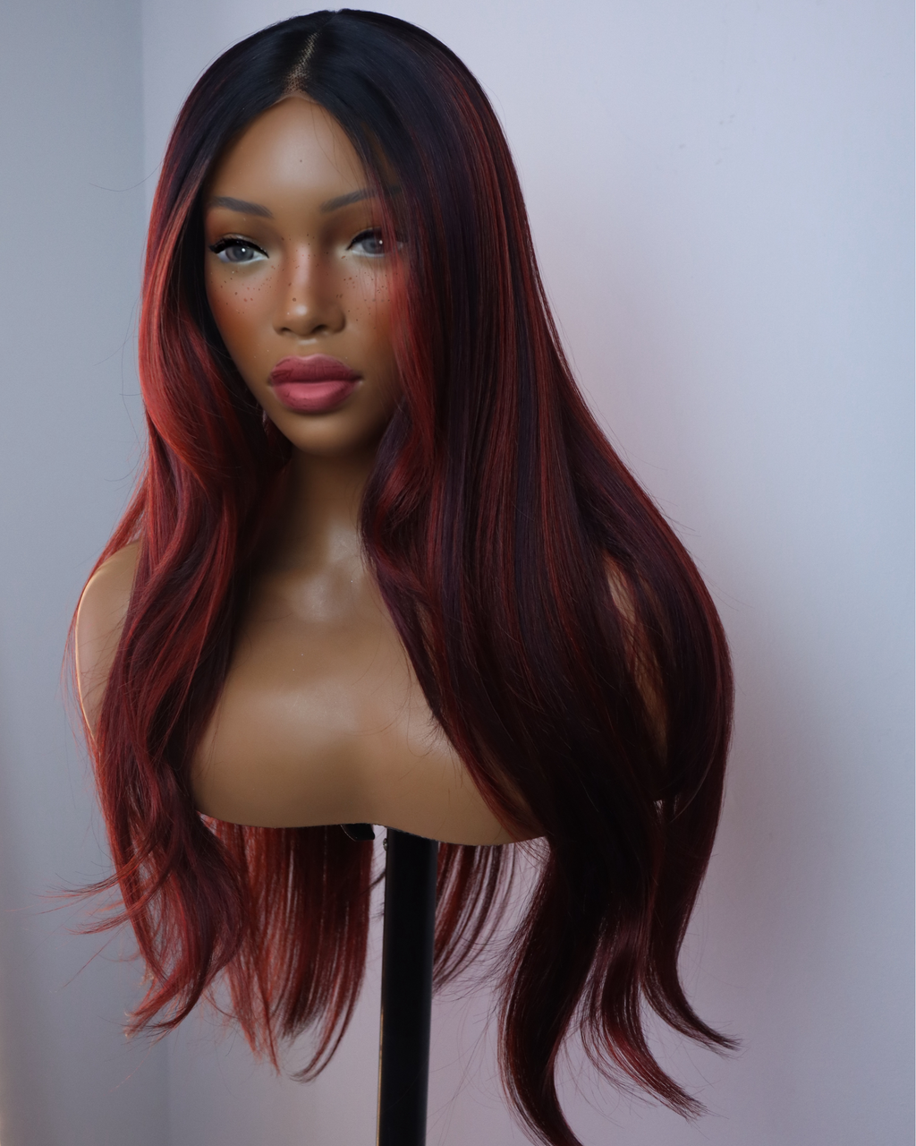 Raven T-part mixed burgundy
