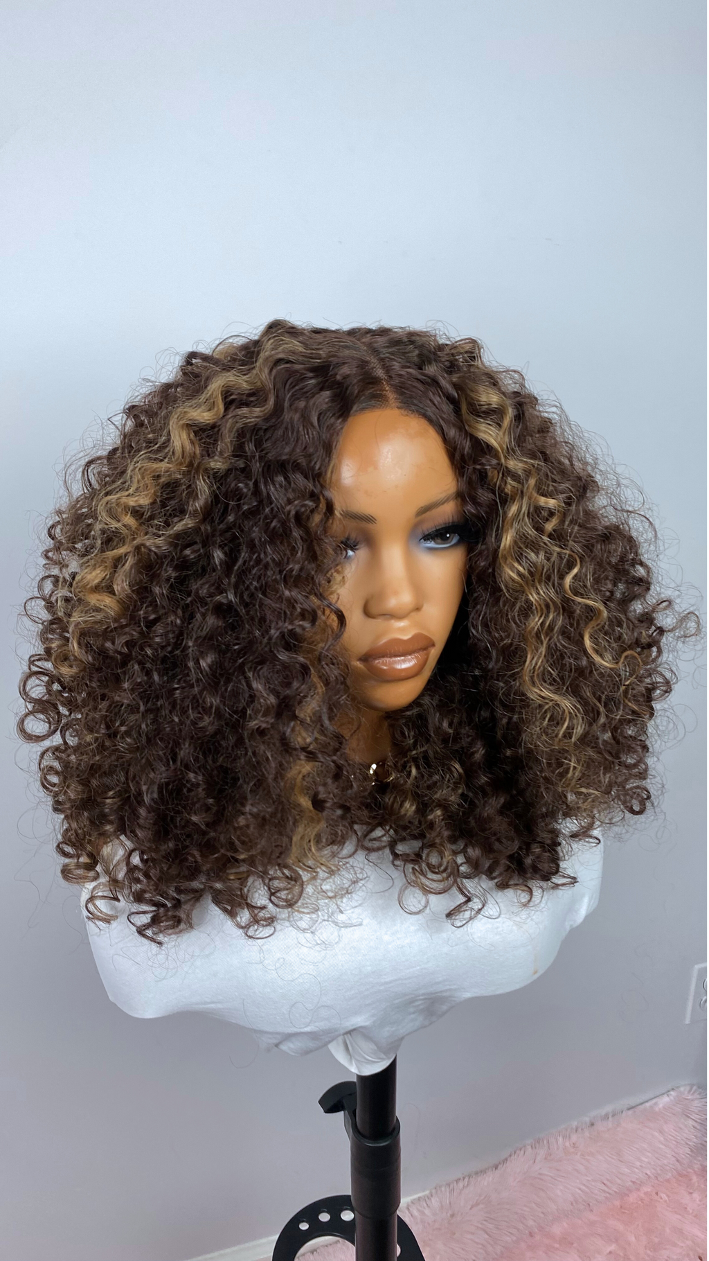 Milan deep  Curly wig T-part