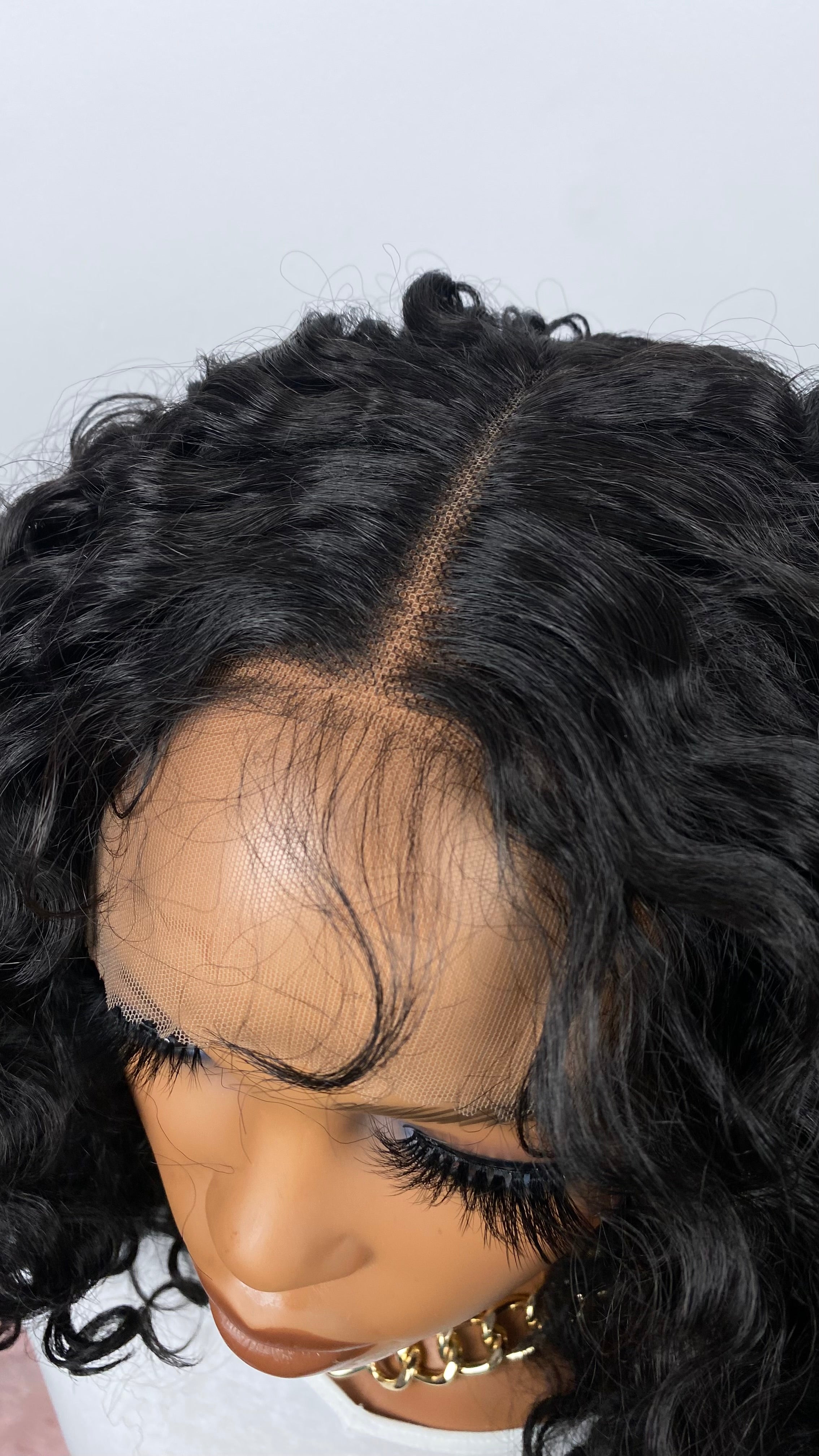 Tyla deep  Curly wigT-part