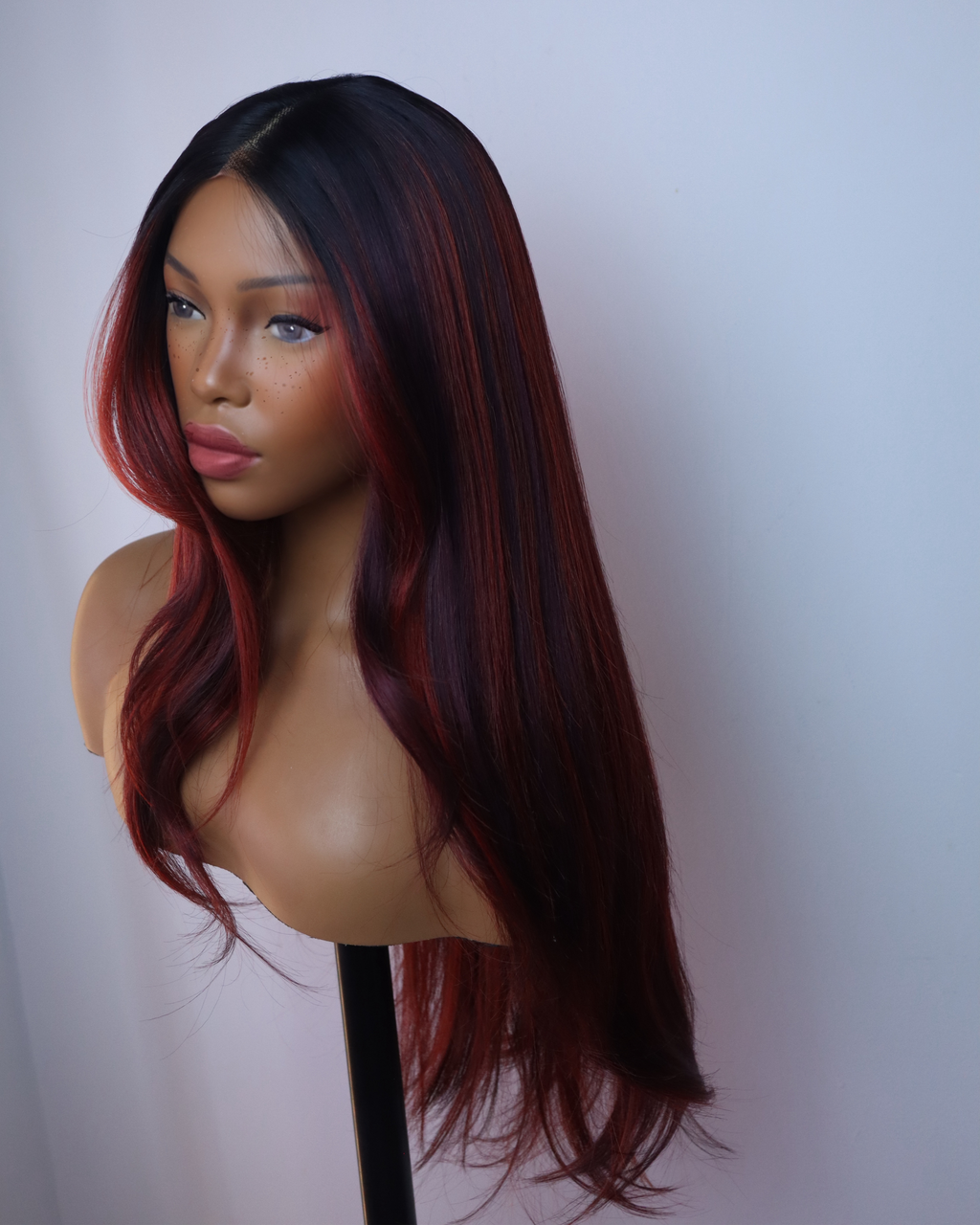 Raven T-part mixed burgundy