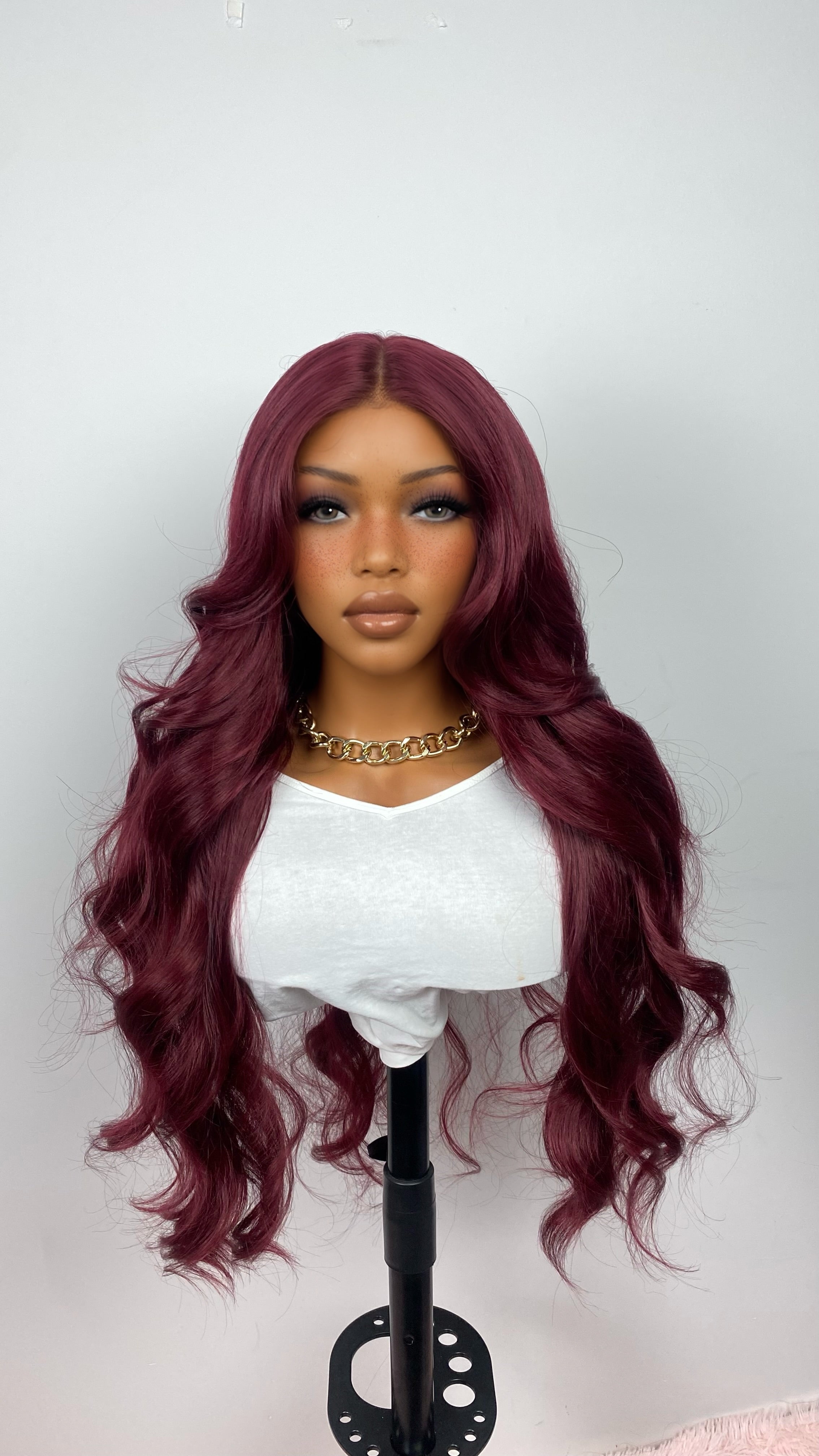 GLAM - body wave  with face framing layers  T-Part Wig
