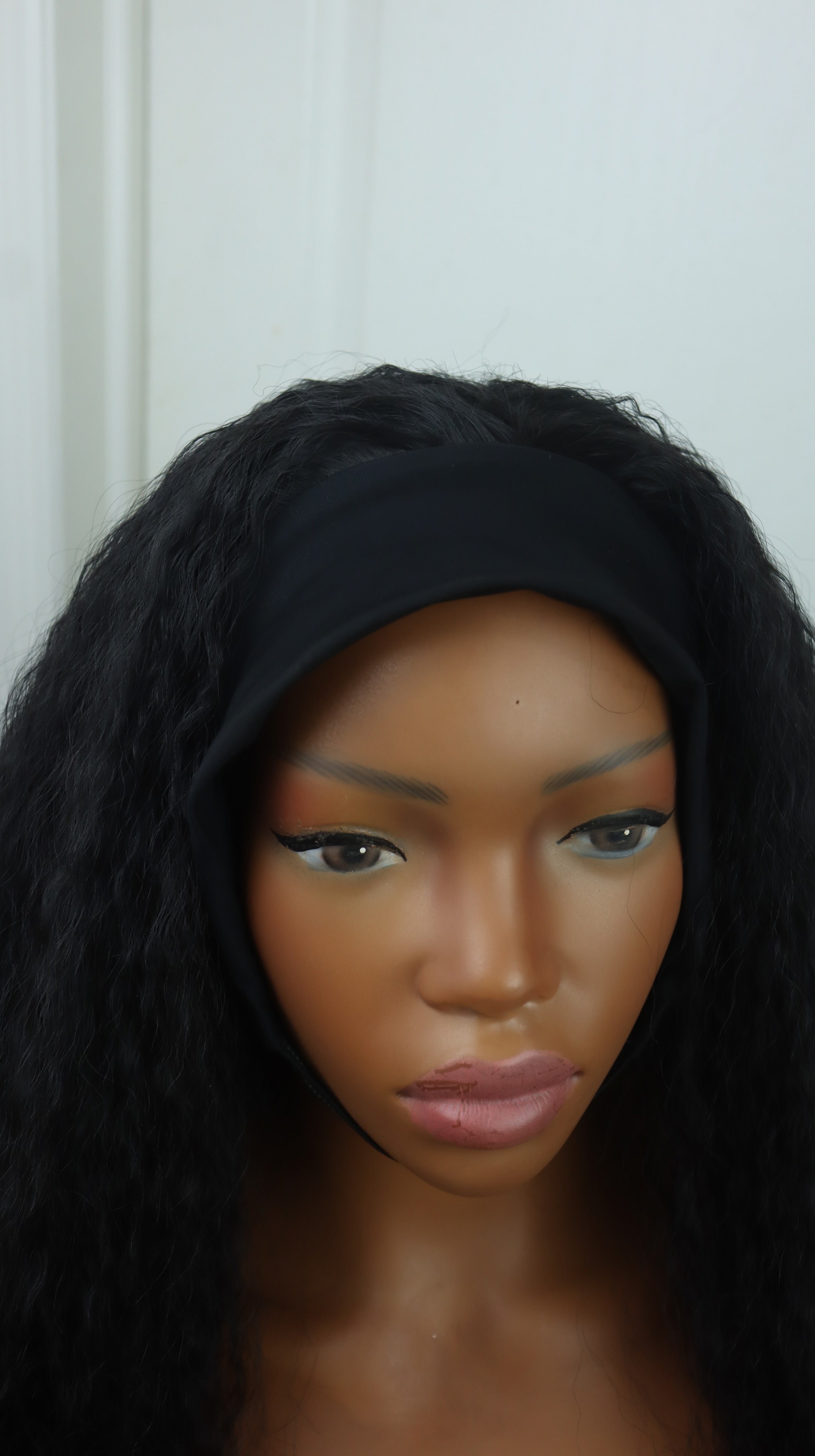 Curly Afro Kinky Head band wig