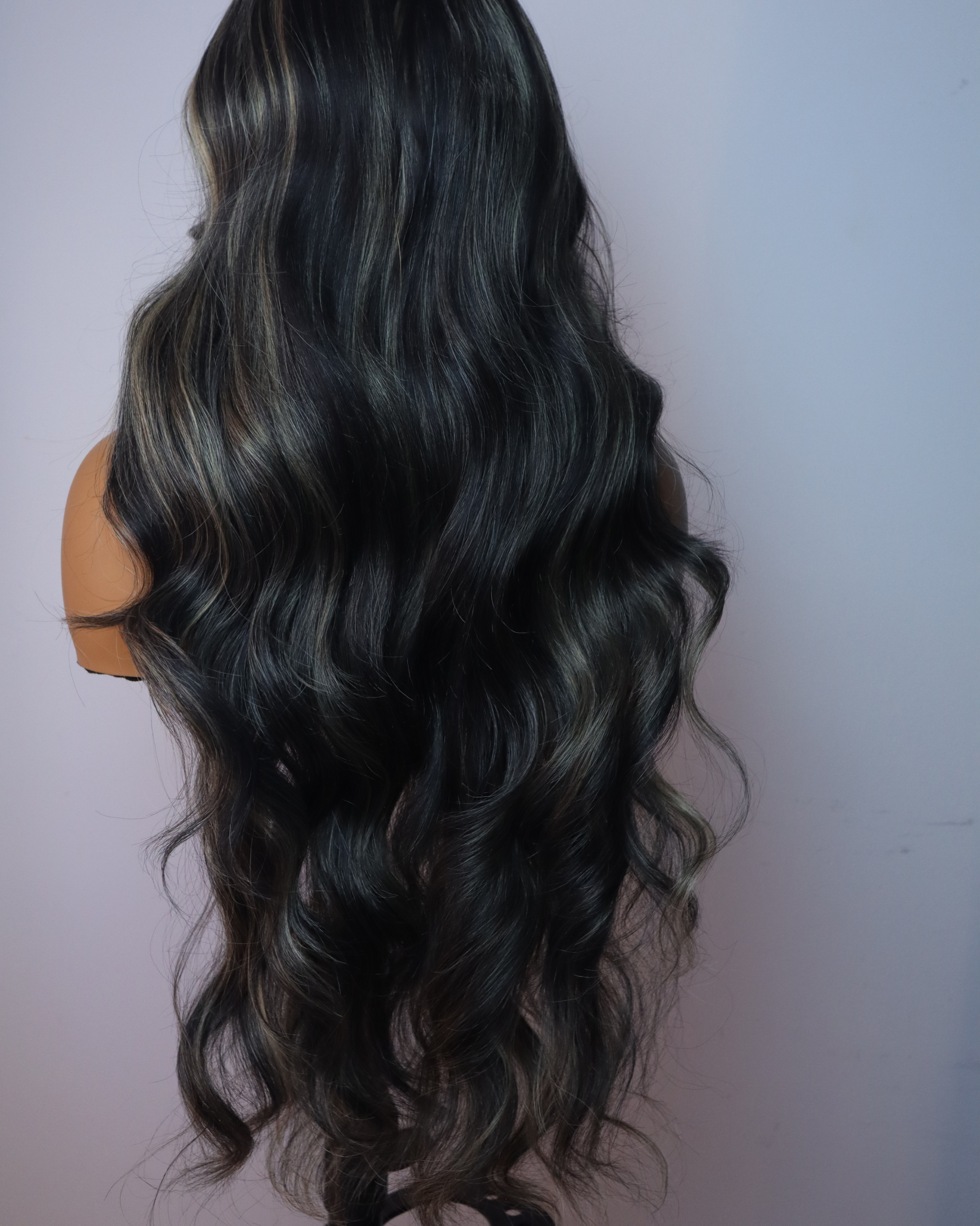 GLAM - body wave  with face framing layers  T-Part Wig