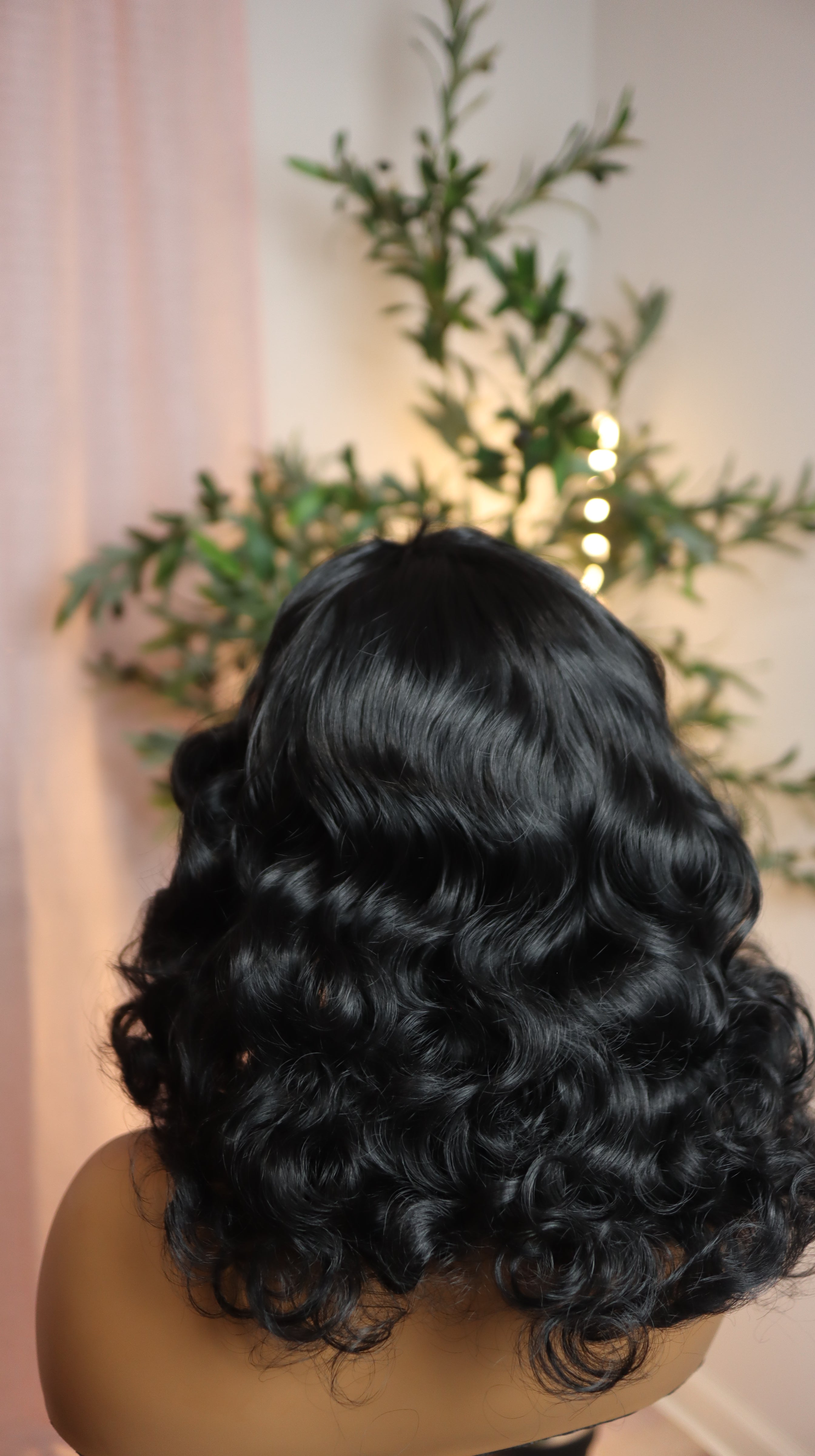 Black Curly Headband Wig – Glueless Throw-On, Beginner Friendly