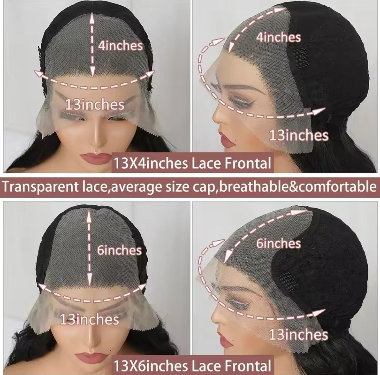 Ashley - Silky Straight 13x6 lace Wig  1B